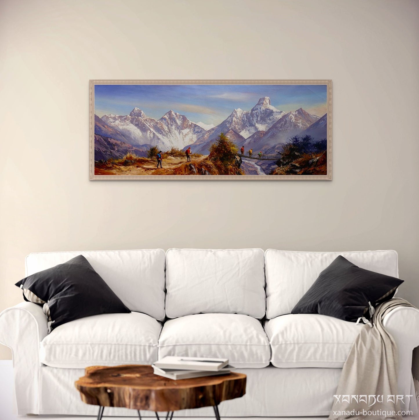 Berg Everest und Berg Ama Dabalam Landschaft im Himalaya