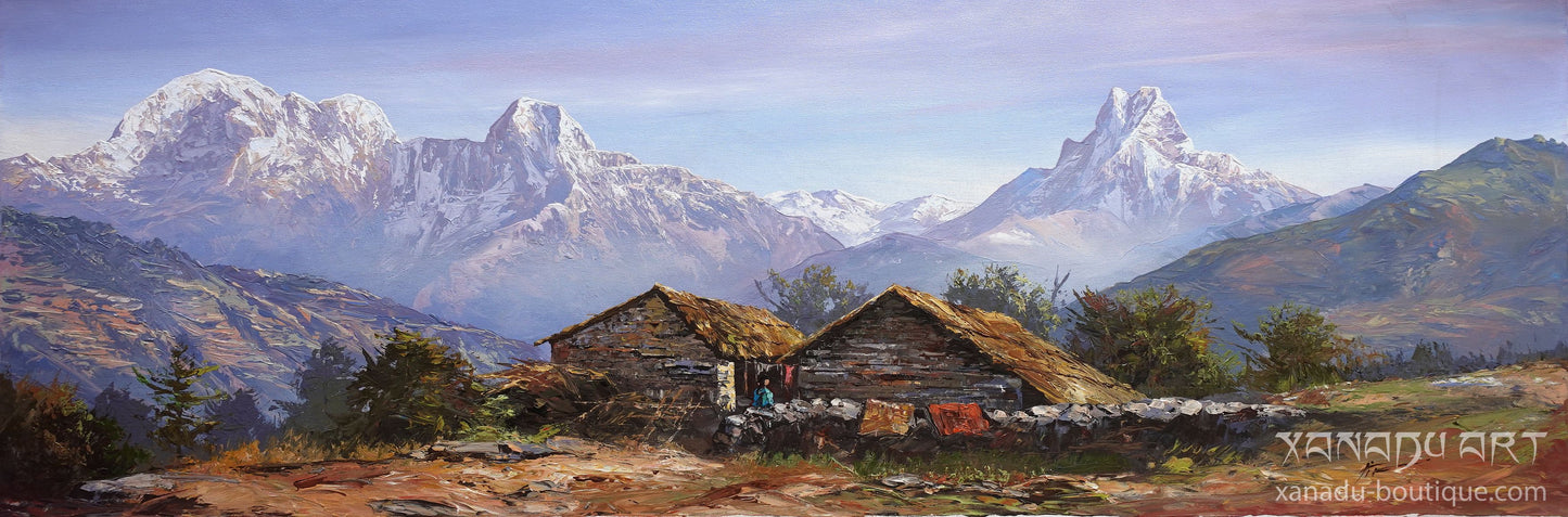 Annapurna-Basislager-Landschaft im Himalaya