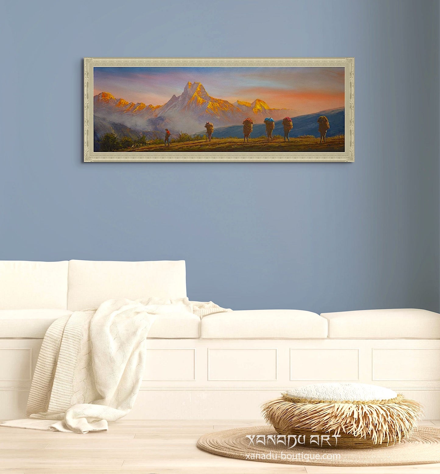 Himalaya-Sonnenuntergangslandschaft
