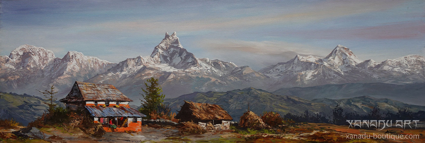 Landschaften im Himalaya-Annapurna-Gebirge