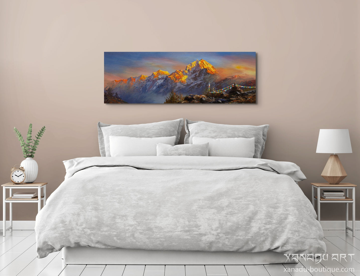 Goldene Landschaft des Mount Everest