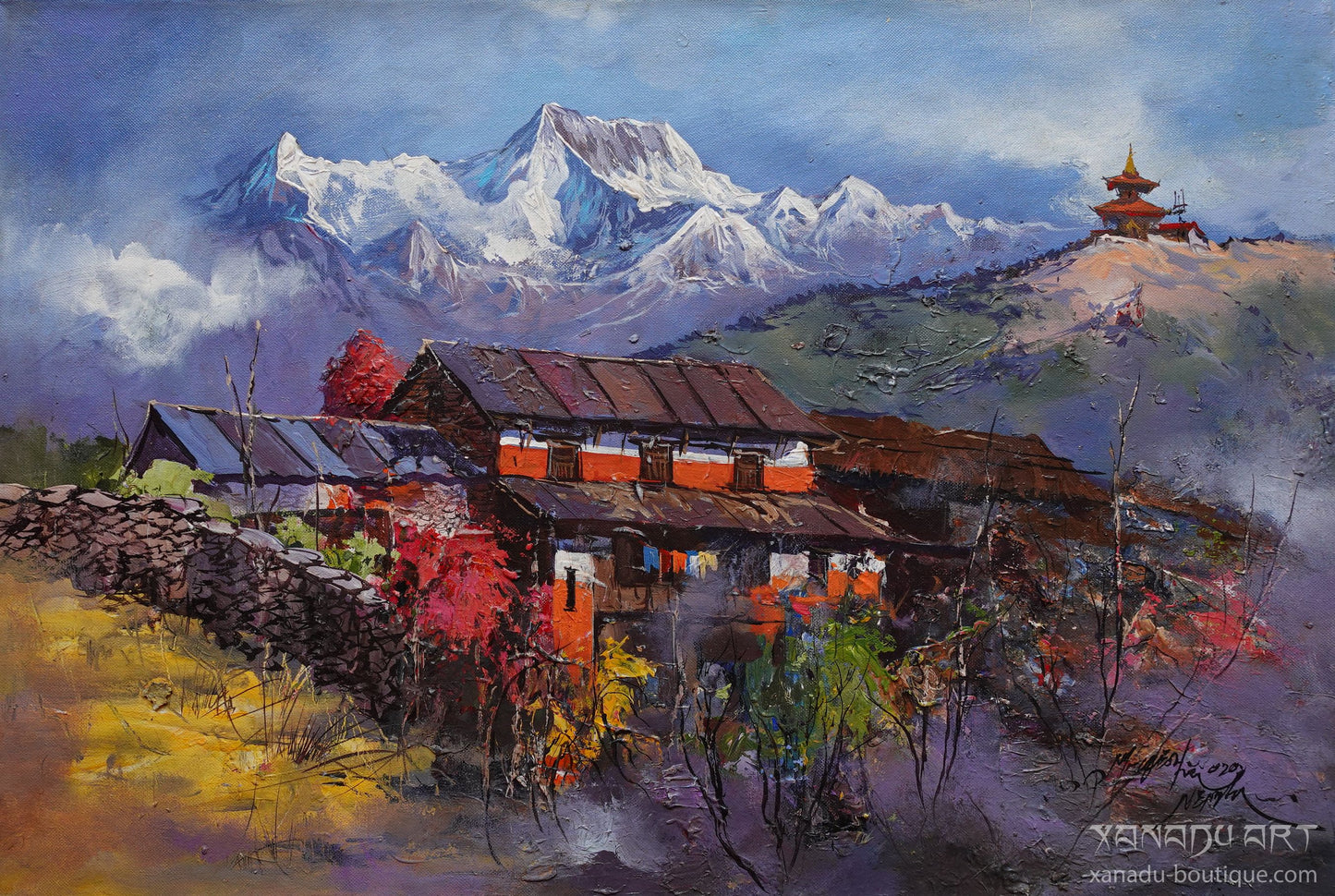 Himalaya-Tempellandschaft
