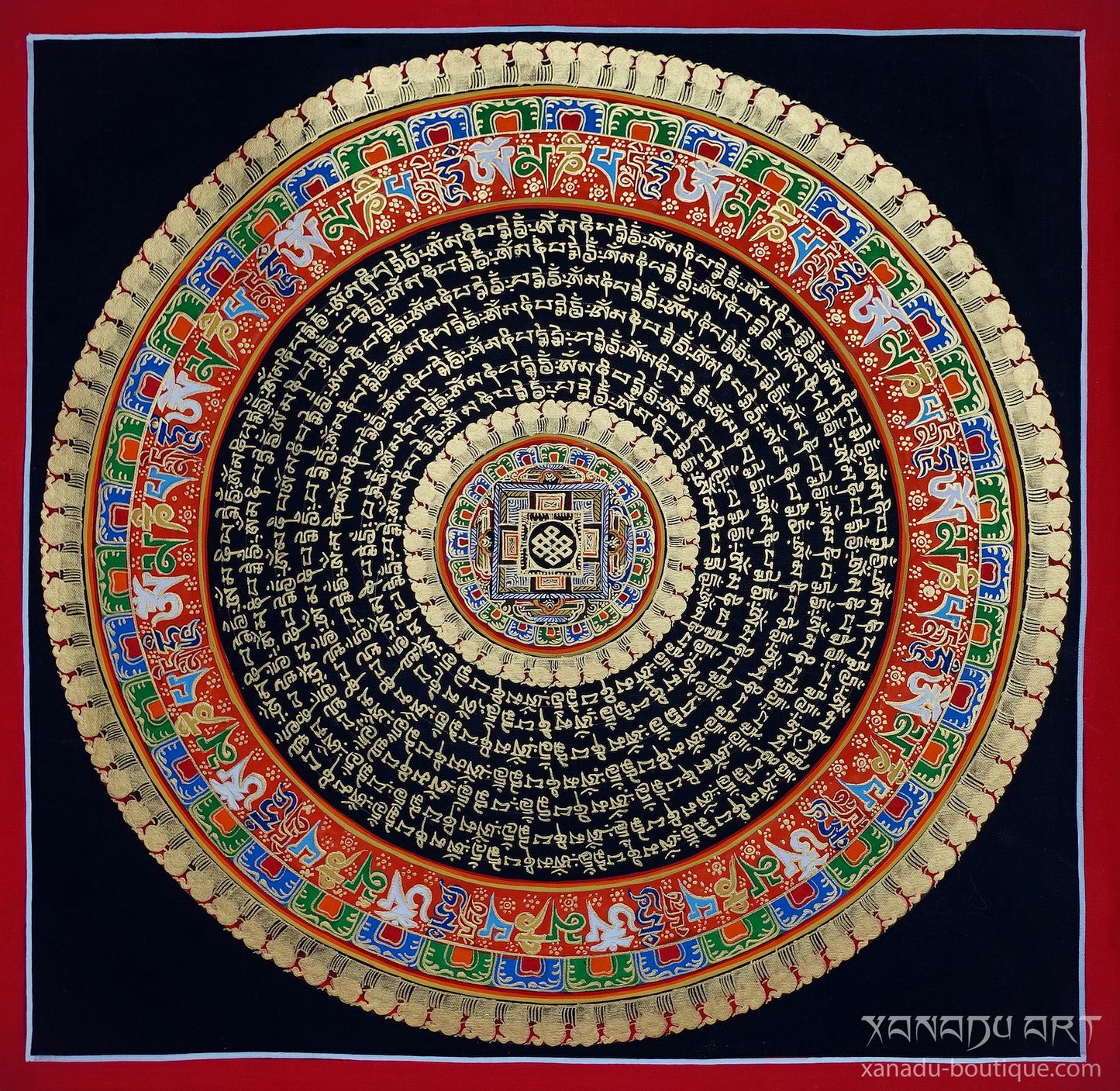 Rundes Mantra-Mandala