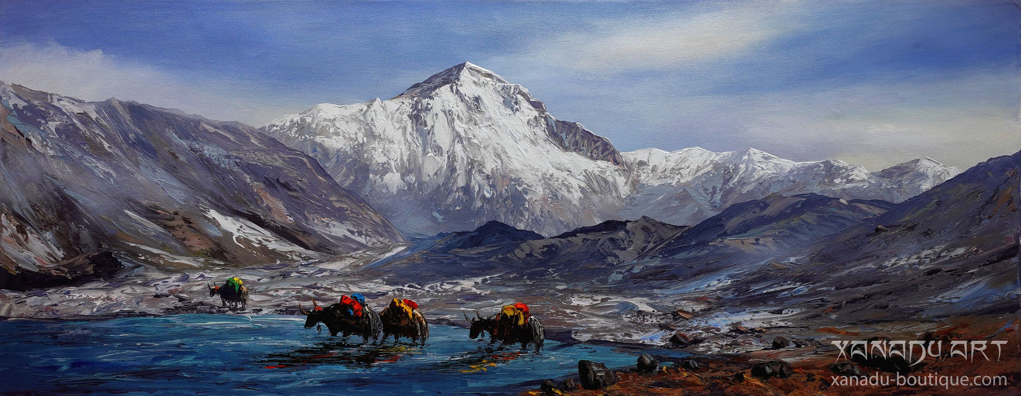 Himalayan Mount Cho Oyu Landscape