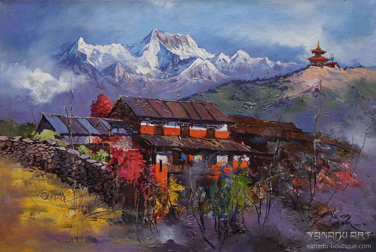 Himalayan Temple Landscape